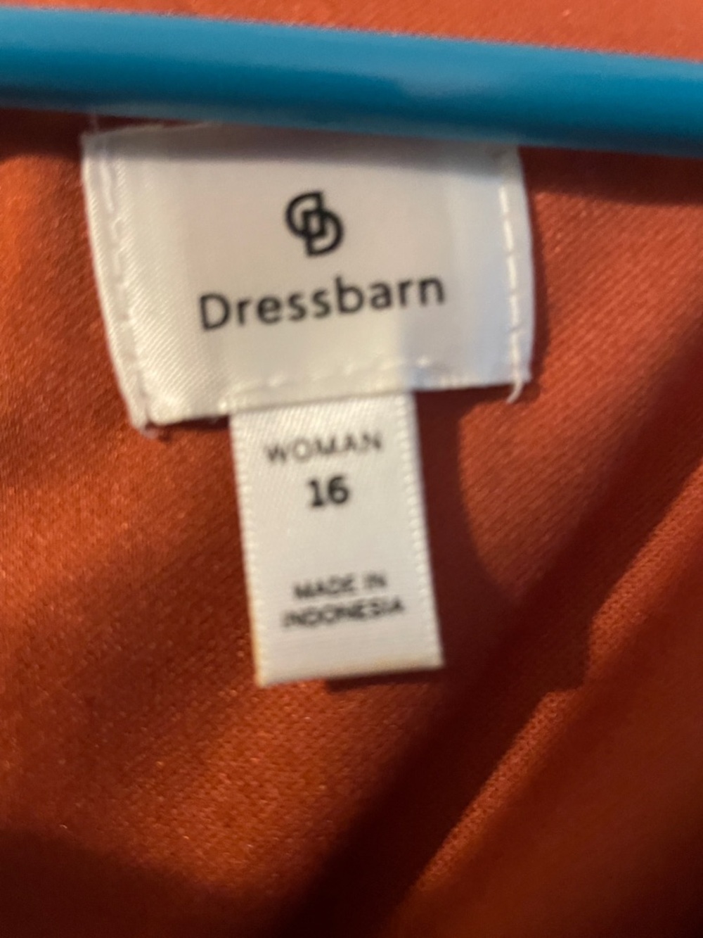 dressbarn Burnt Orange Women's Dress - Picture 2 of 8